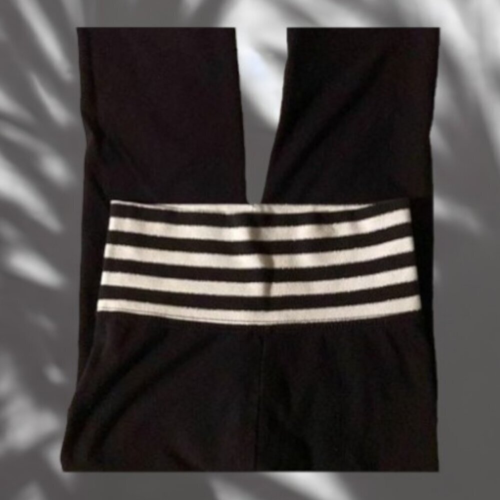 Garanimals Black & White Glitter Stripe Leggings